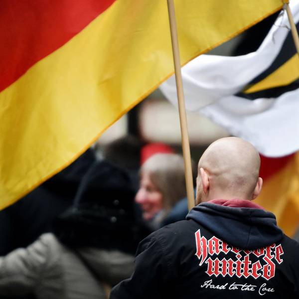 Nazi bei Demo