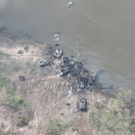 Zerstörte Panzer Russland