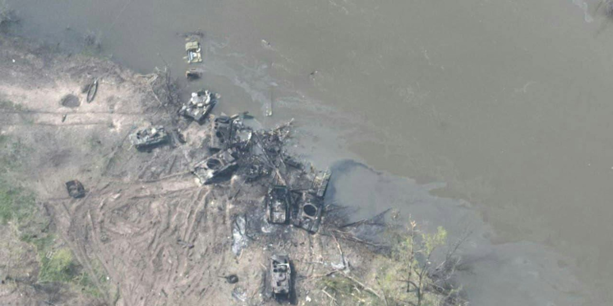 Zerstörte Panzer Russland