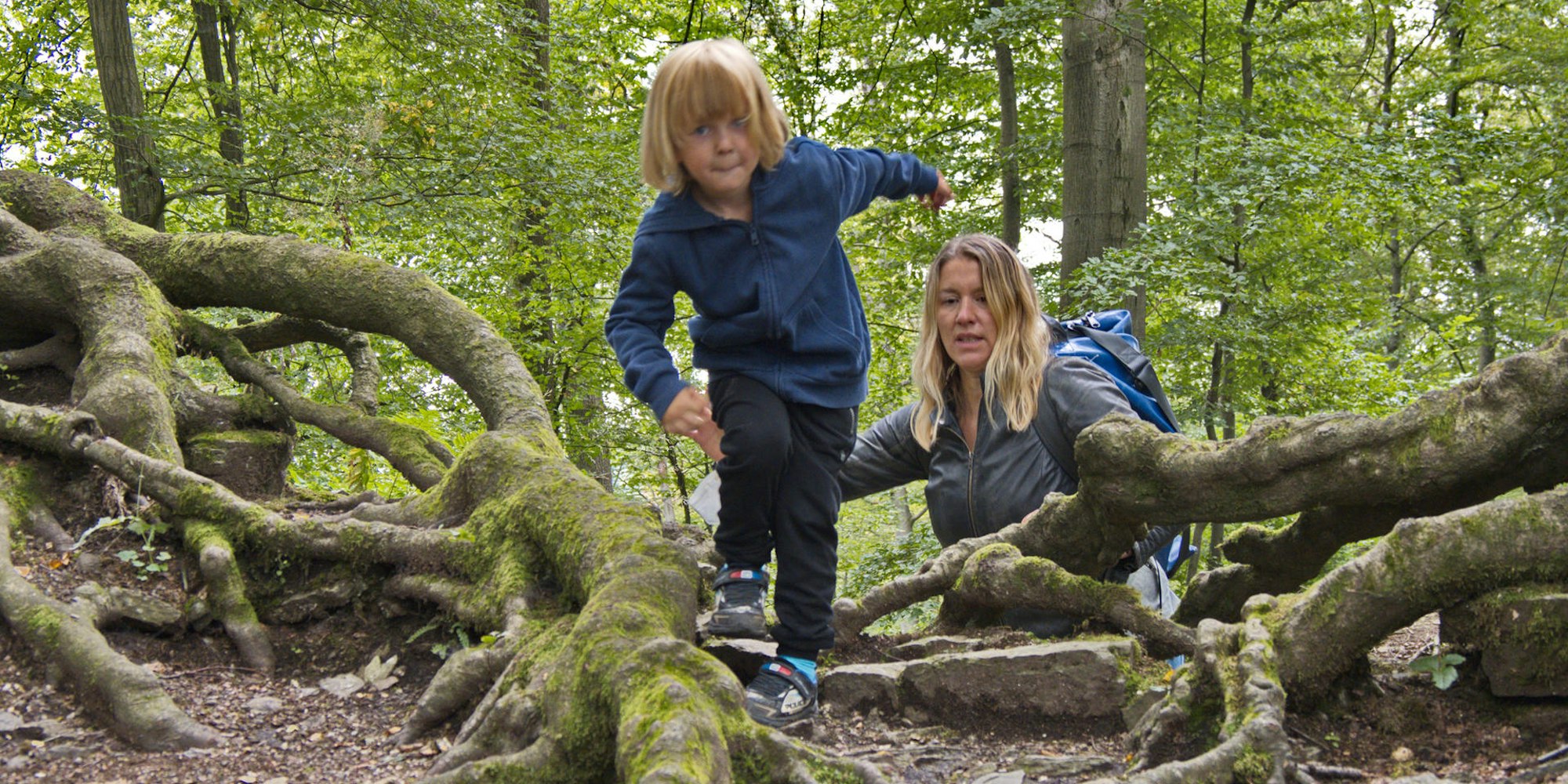 Wanderung Schloss Gimborn Bergisches Land 02 Klettern