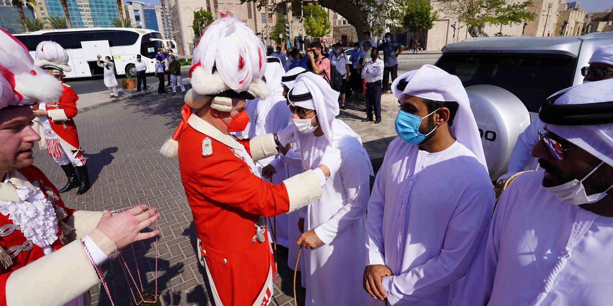 Rote Funken in Dubai
