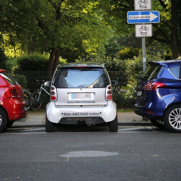 Eine Parklücke in Köln