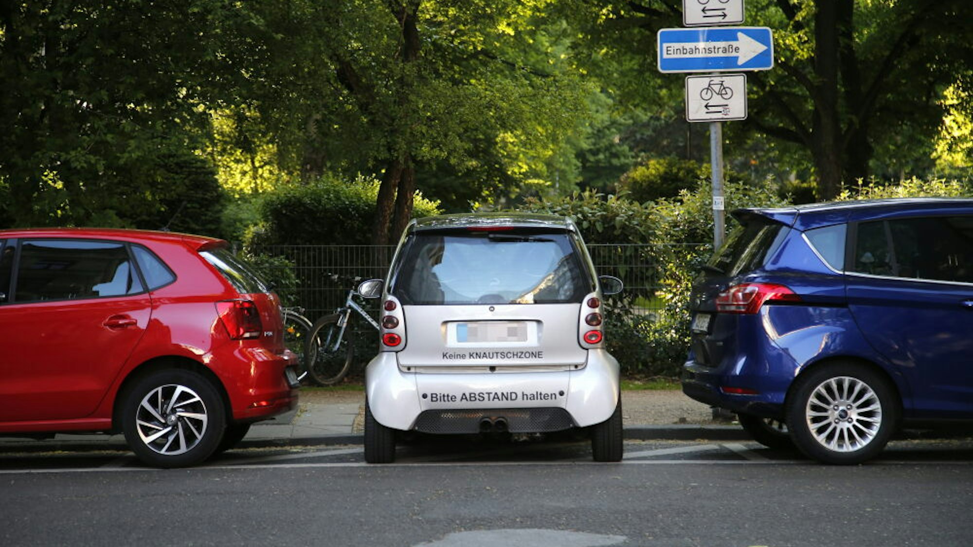 Eine Parklücke in Köln