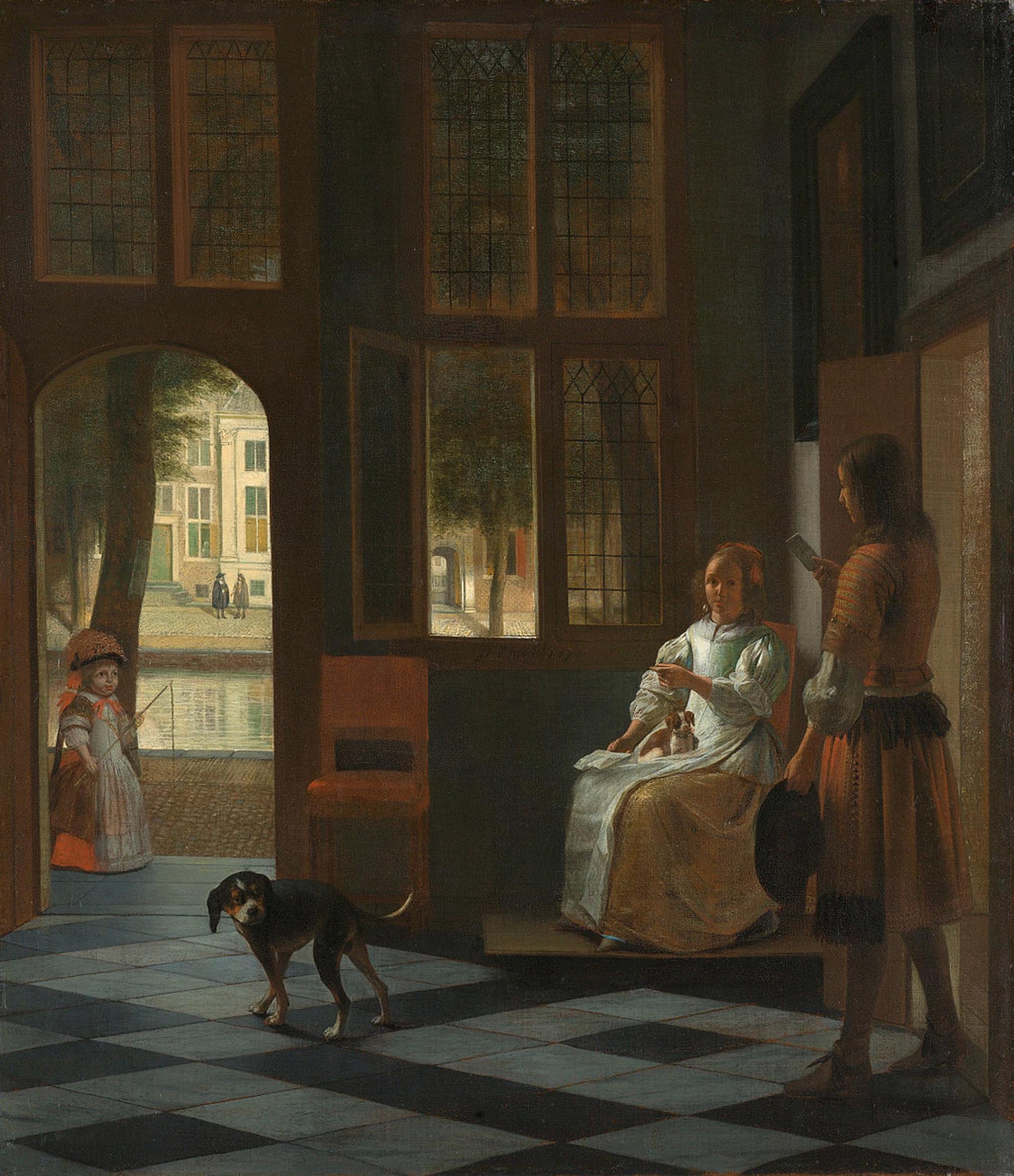 Erstes_iPhone_Gemälde_1670_Het_aanreiken_van_een_brief_in_een_voorhuis