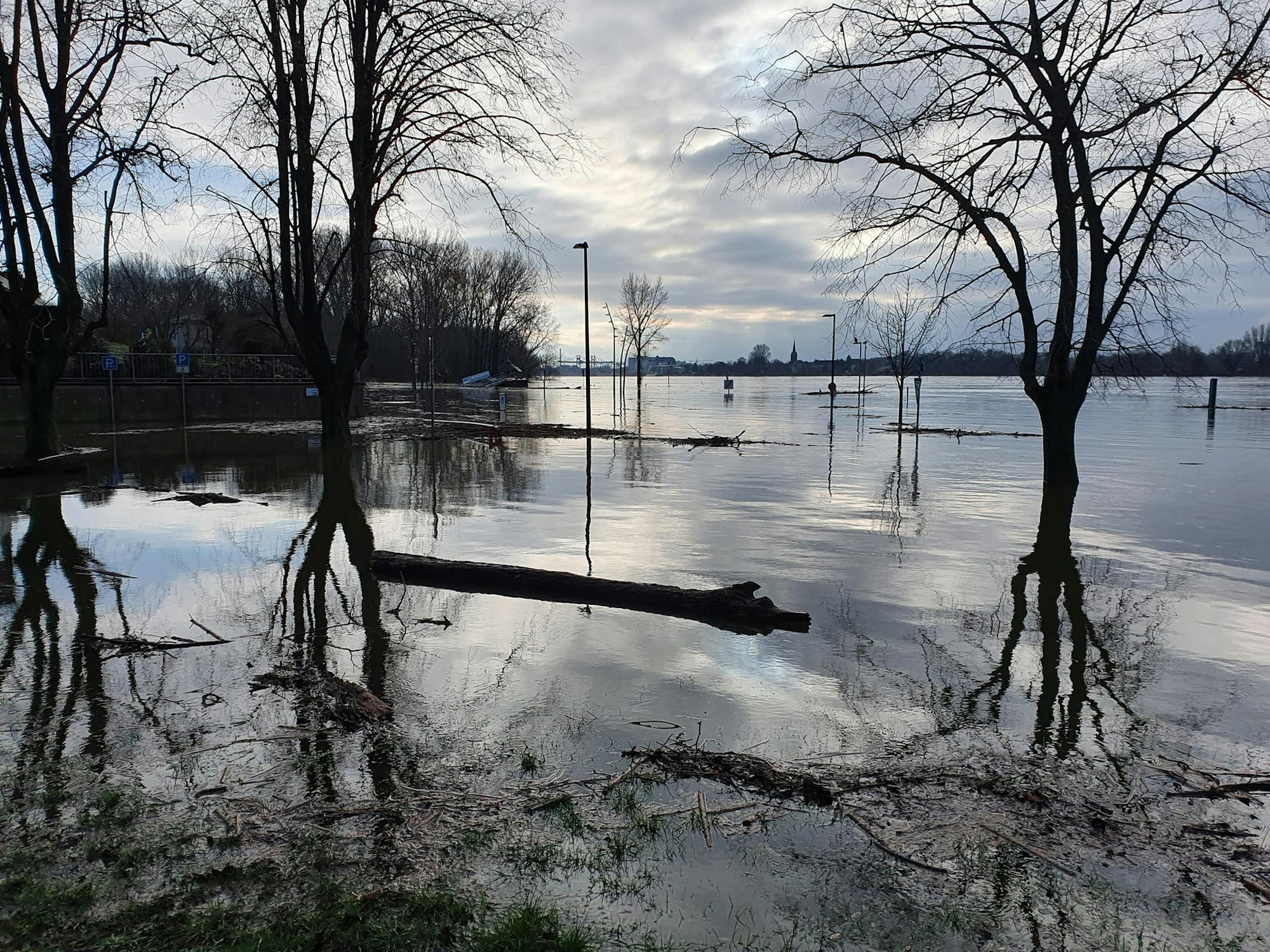Hochwasser Niederkassel 3 010221