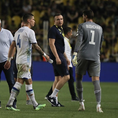 Lucescu und seine Spieler