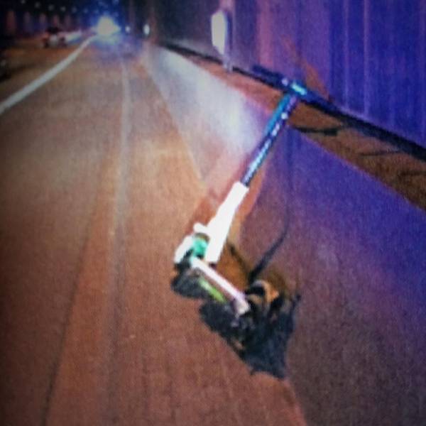 Es-Scooter-Wurf