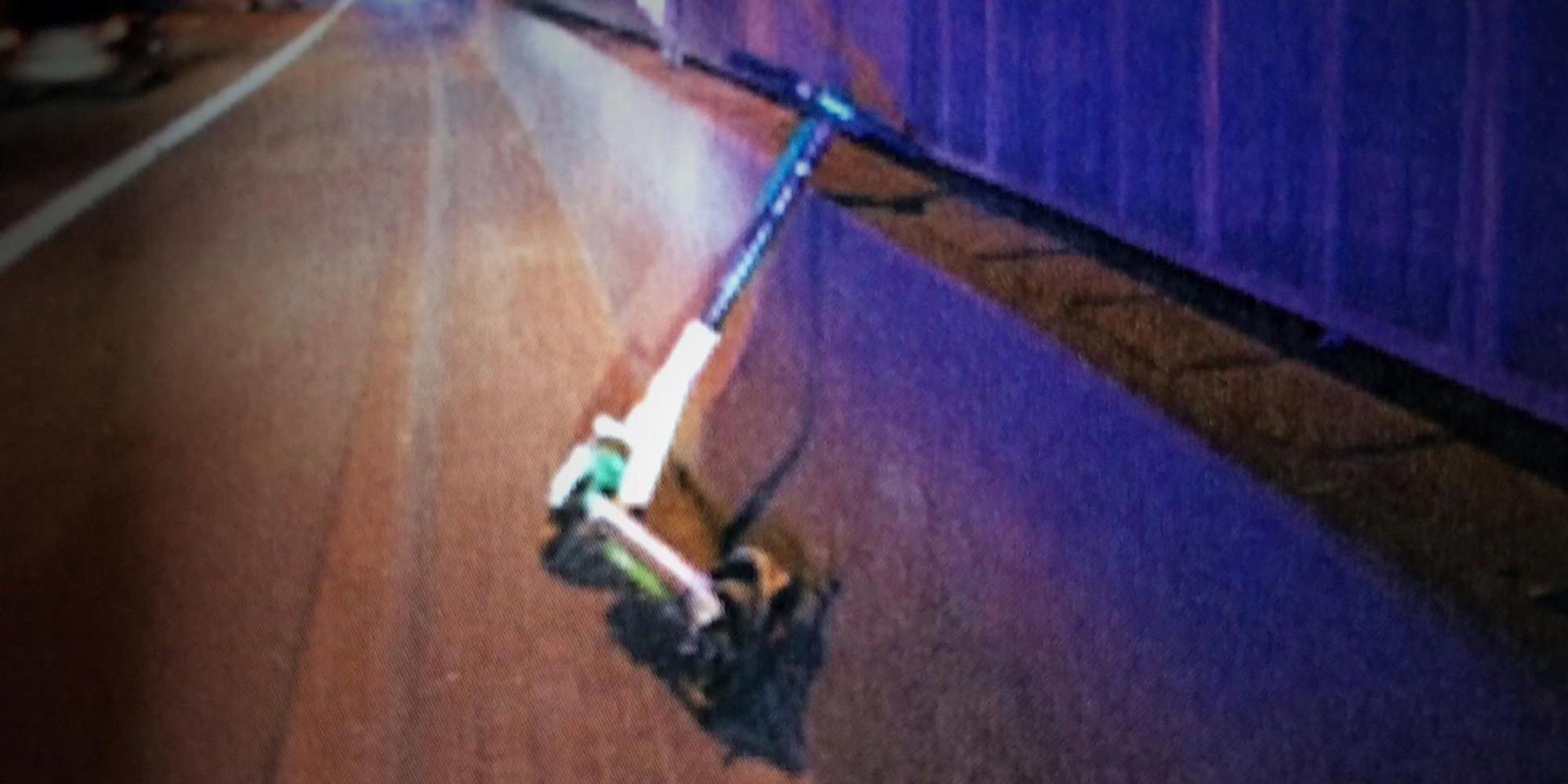 Es-Scooter-Wurf