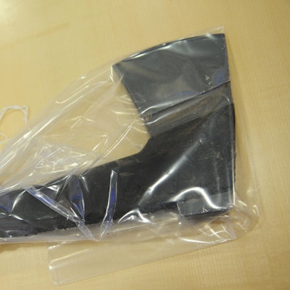 Axt als Tatwaffe in Folie