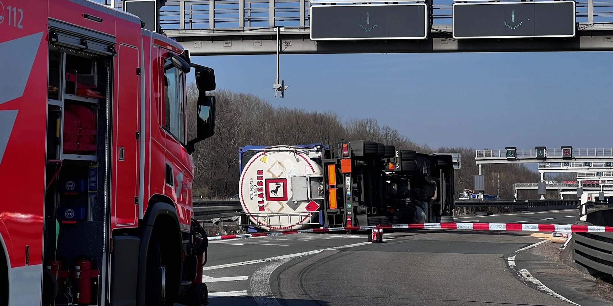 Umgekippter Lkw a4