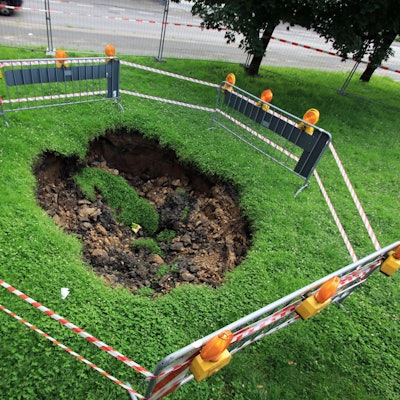 Krater in Frechen-Bachem