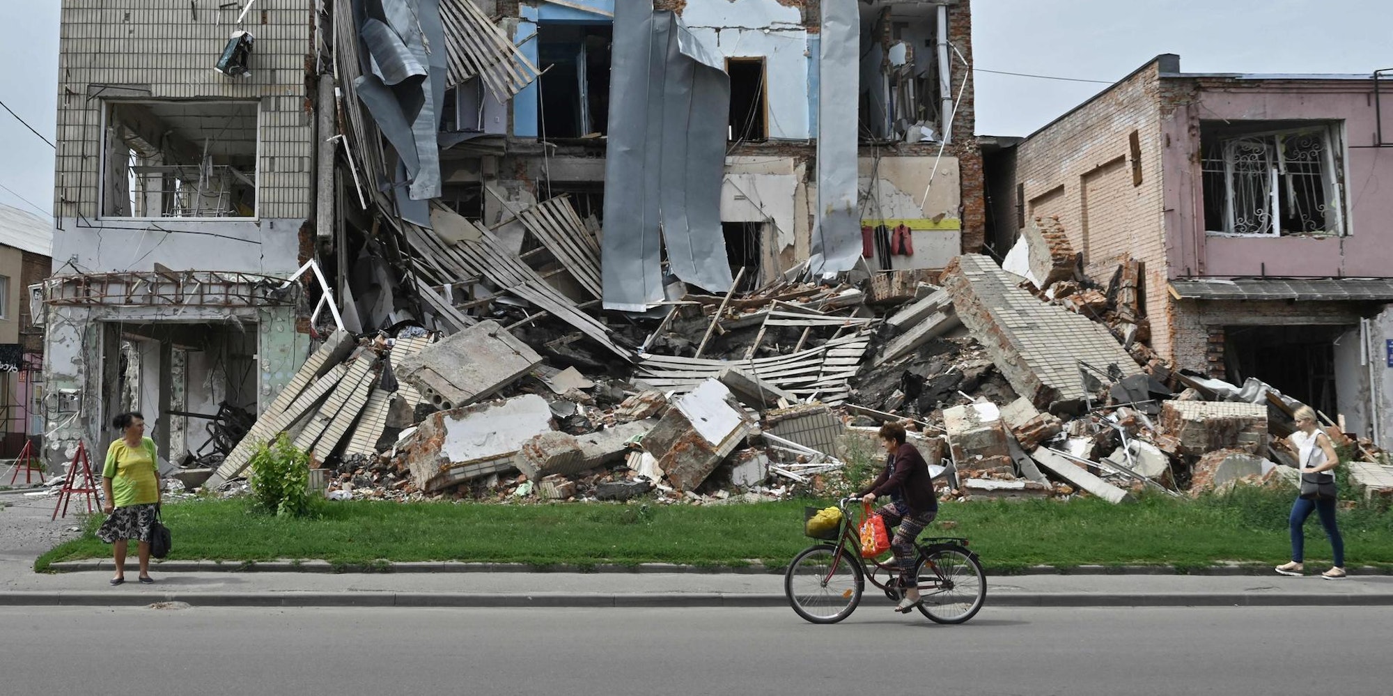 Zerstörung Ukraine Okhtyrka