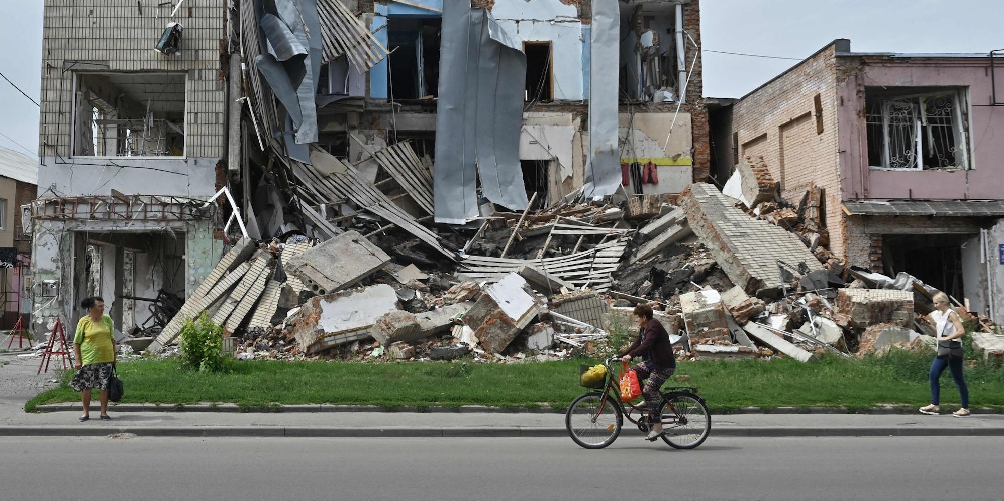 Zerstörung Ukraine Okhtyrka