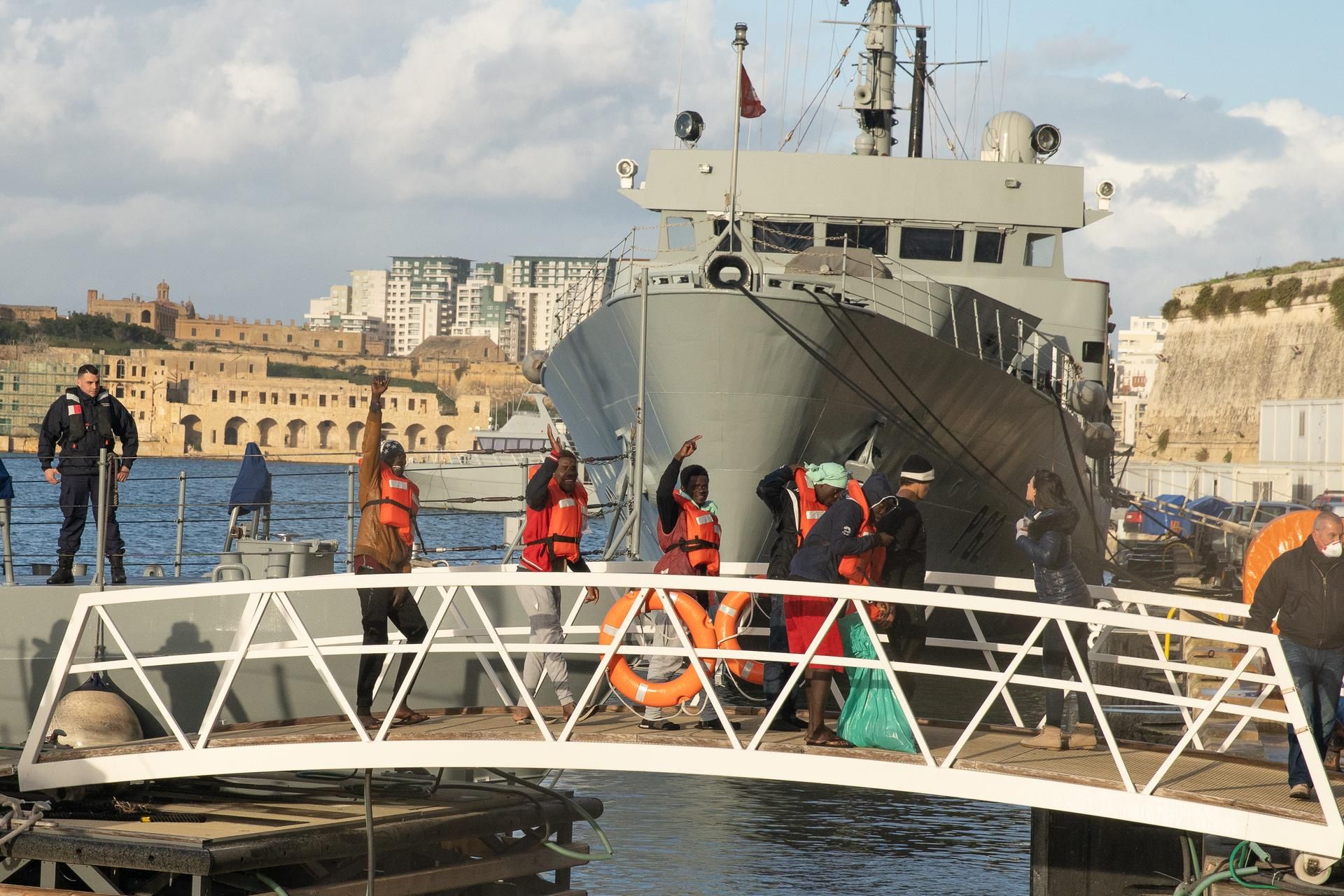 Flüchtlinge von der Sea-Watch 3