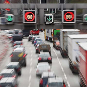 Stau auf der Autobahn