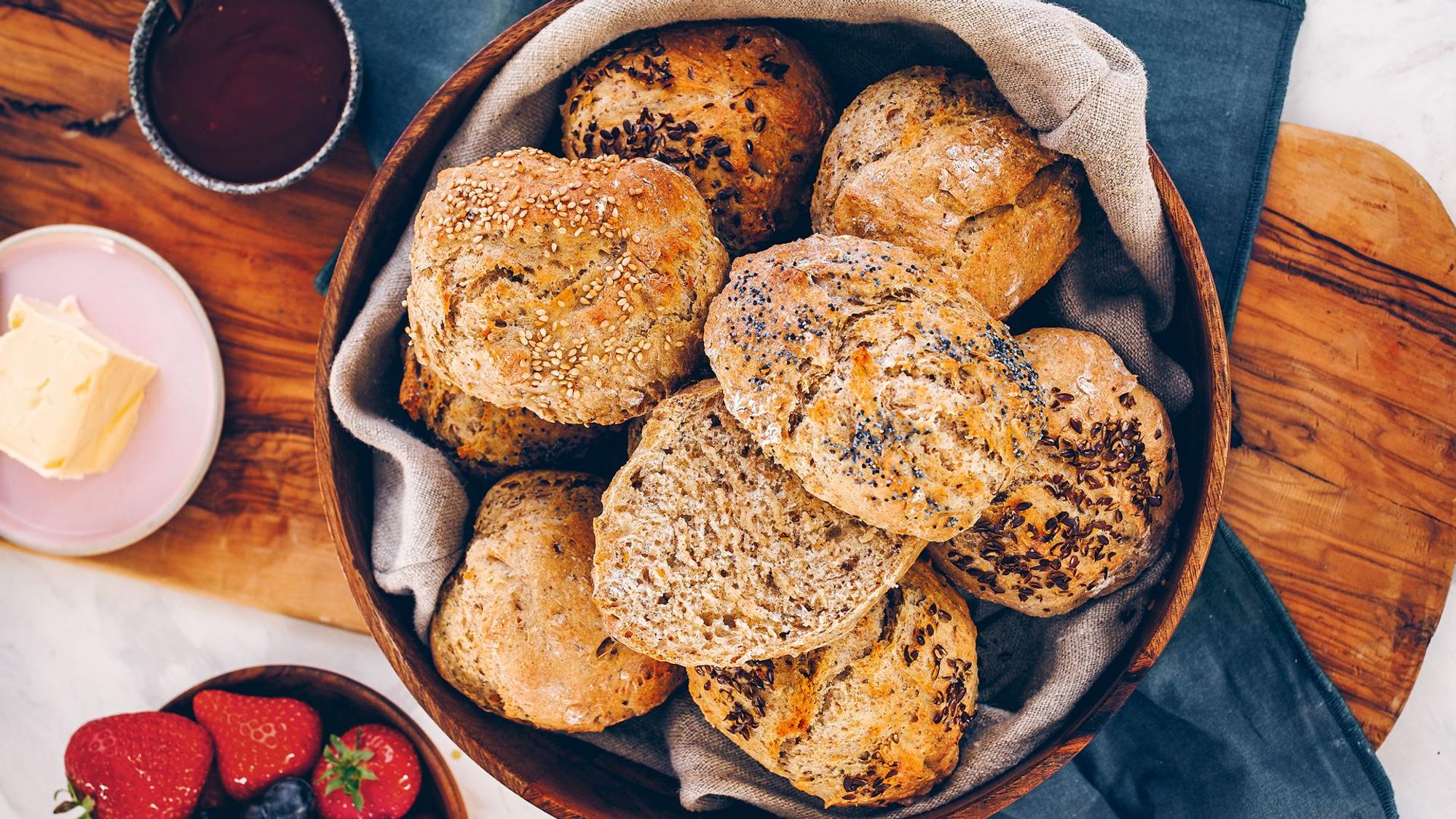 Dinkel-Roggen-Brötchen