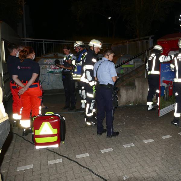 Junge aus Container gerette