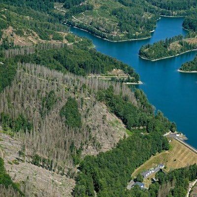 Luftbild Genkteltalsperre
