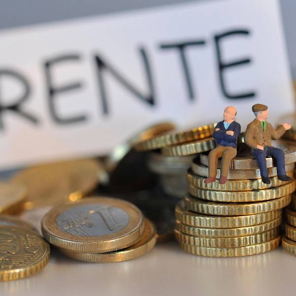 Symbolbild rente Männchen