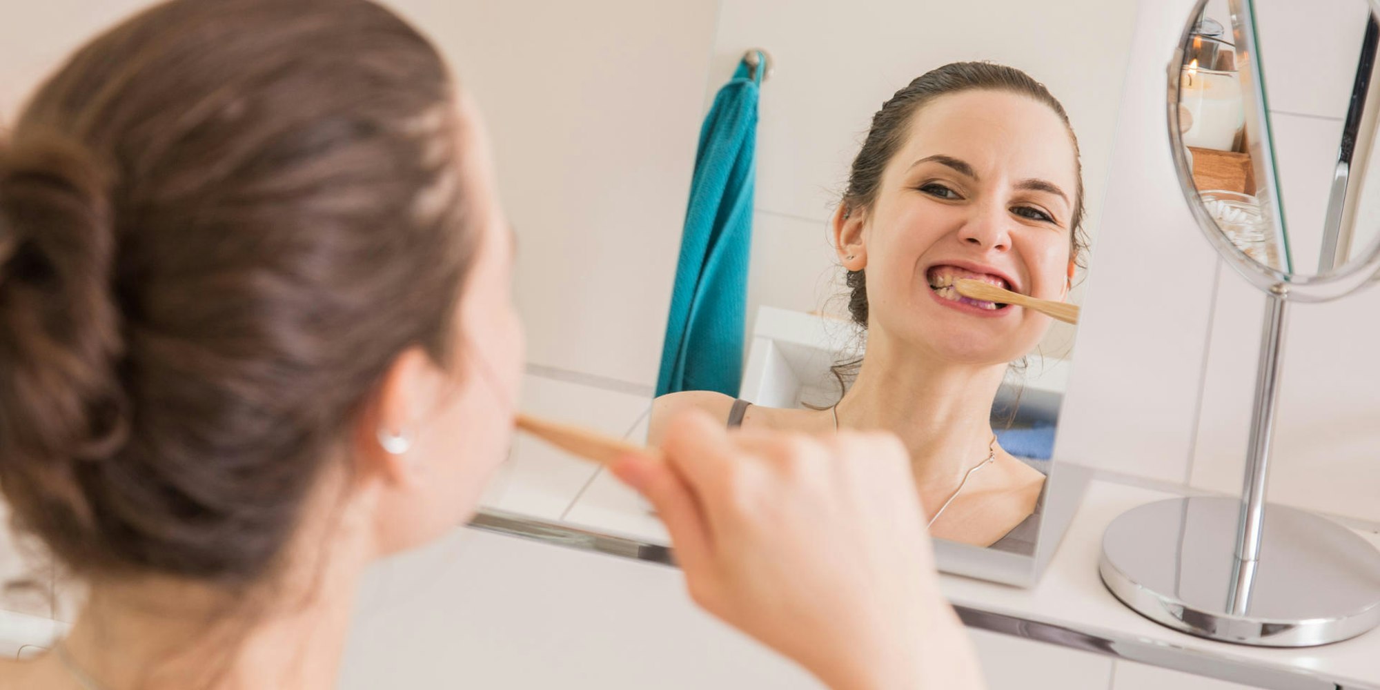 Energiesparen beim Zähneputzen dpa