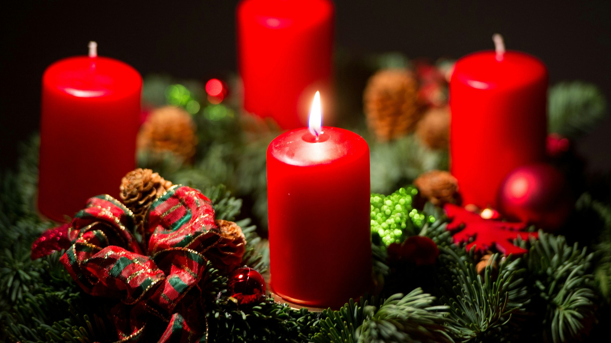 Ein Adventskranz