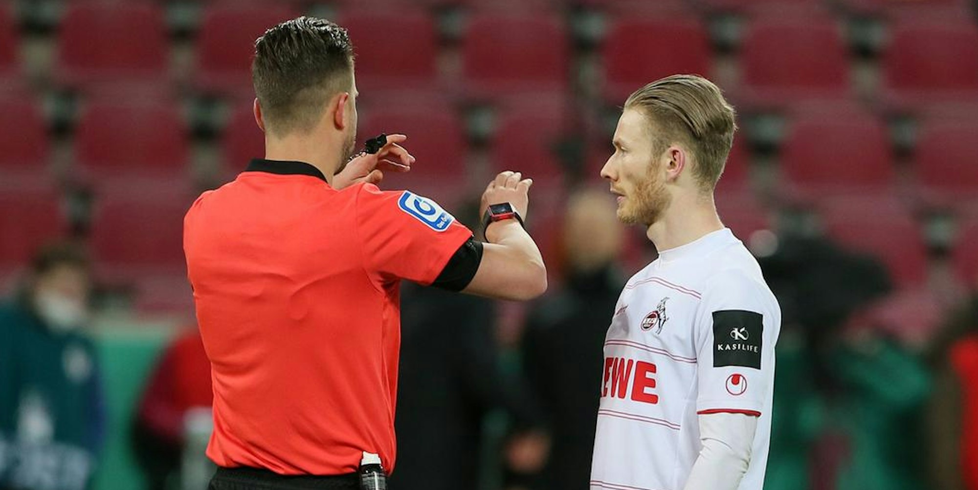 Kainz und Schiedsrichter