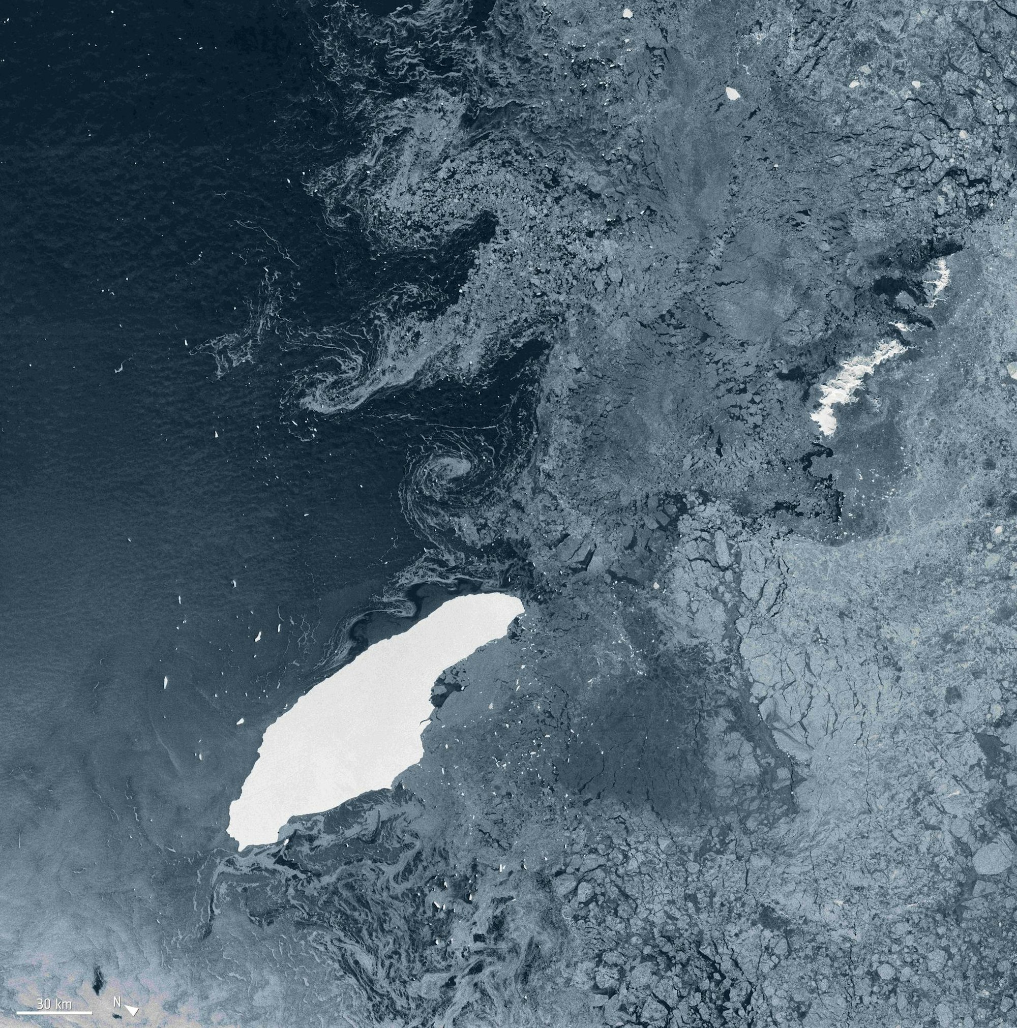 Eisberg Satelittenbild afp