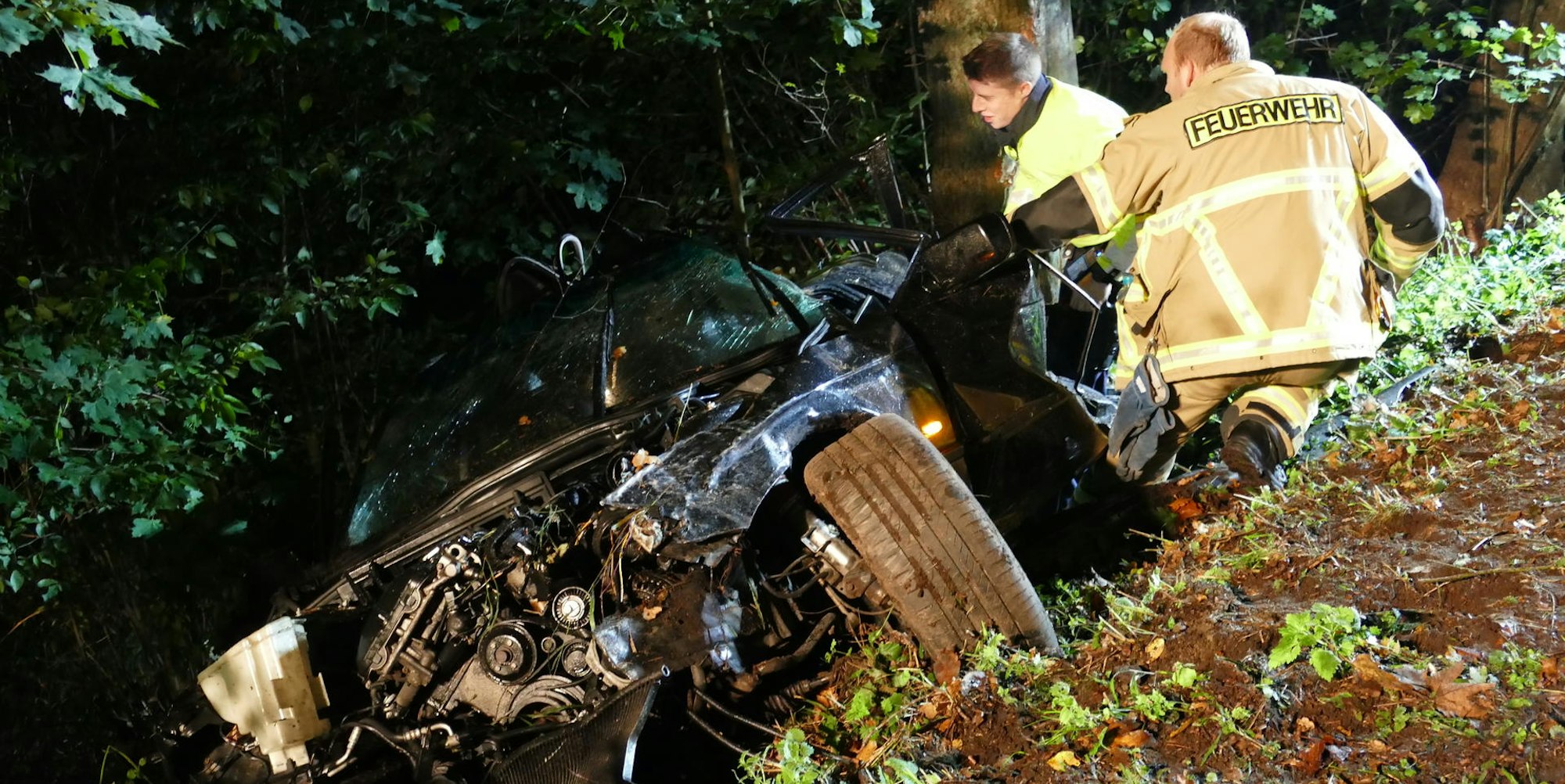 Werschtal Unfall Wrack 1