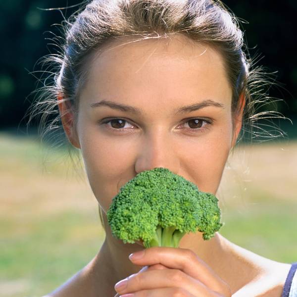 Broccoli-Frau