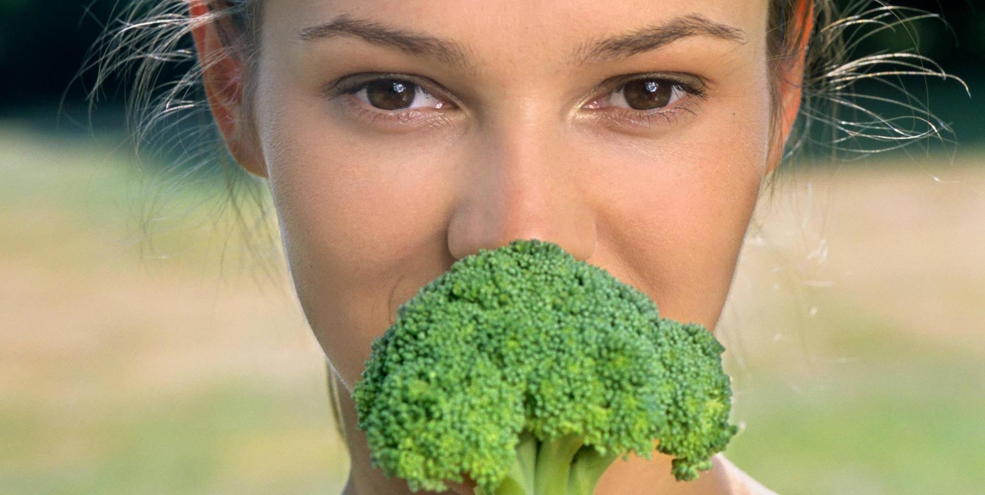 Broccoli-Frau