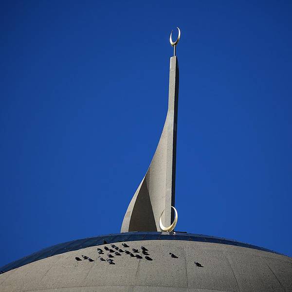 Minarett auf Kölner Moschee