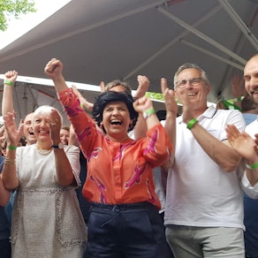 Gruene jubeln bei Landtagswahl in Köln