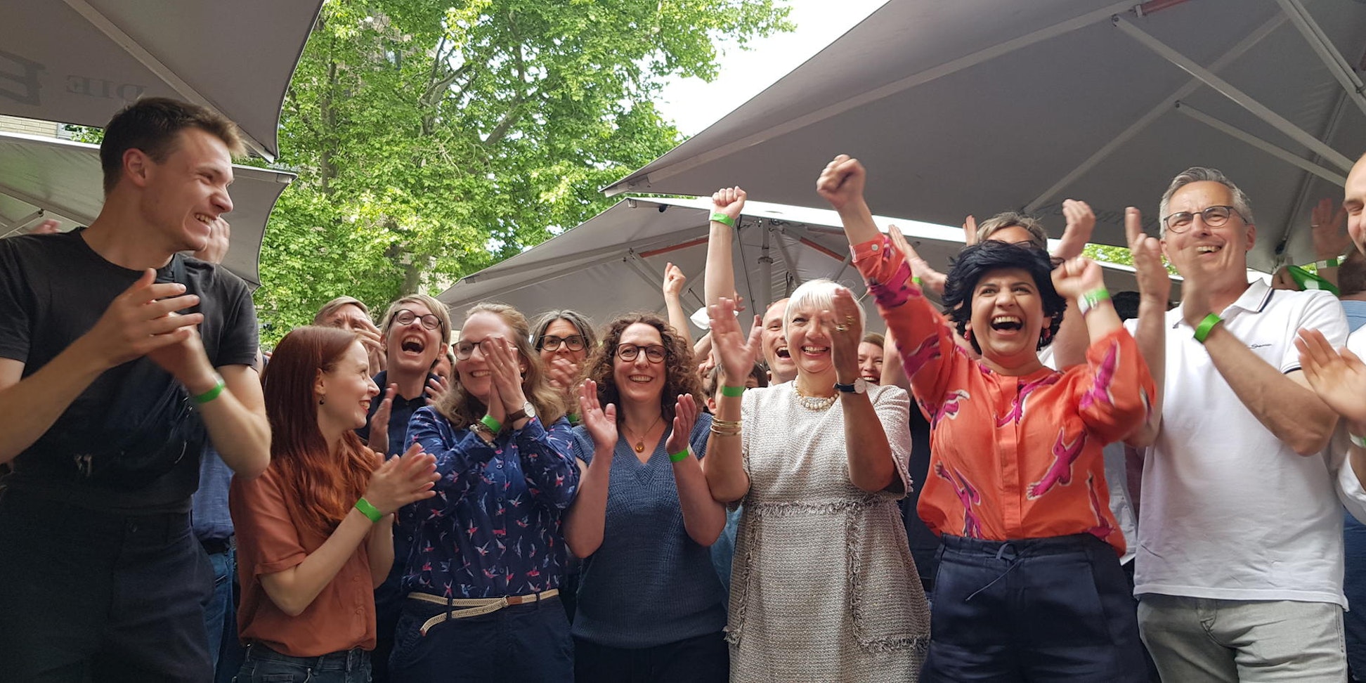 Gruene jubeln bei Landtagswahl in Köln