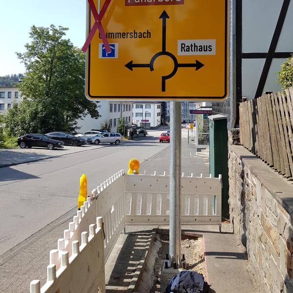 Bauarbeiten Witham-Kreisel
