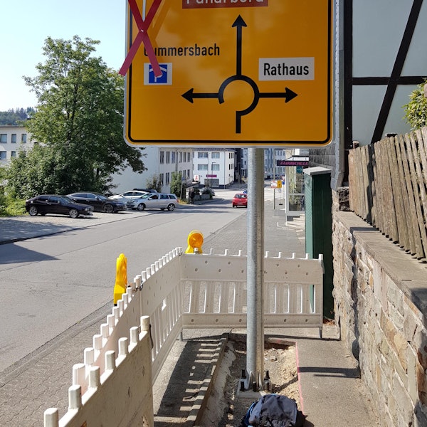 Bauarbeiten Witham-Kreisel