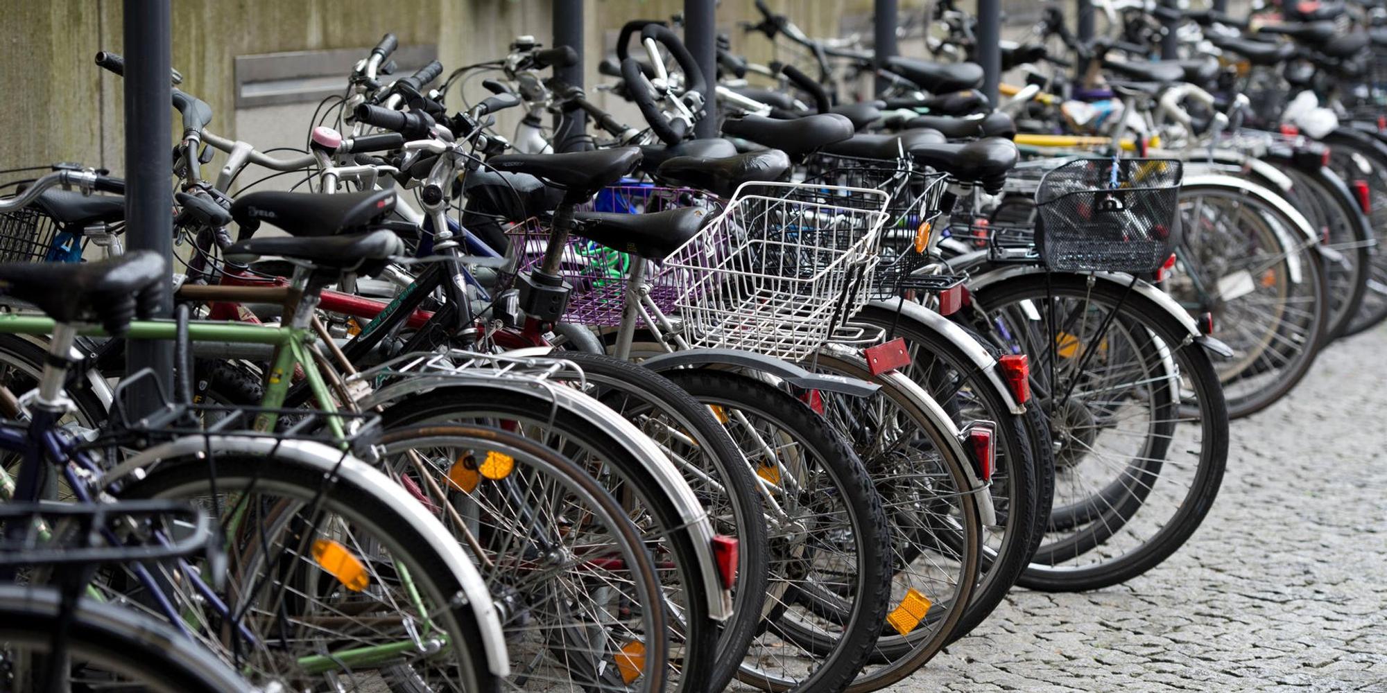 Abgestellte Fahrräder