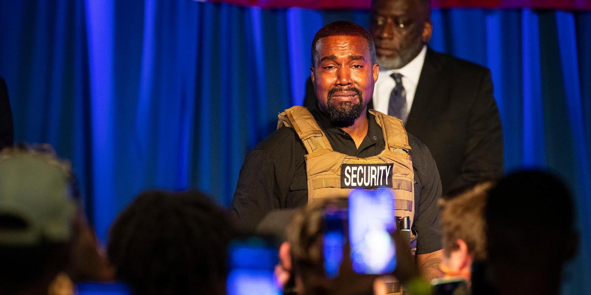 Kanye West Tränen ap