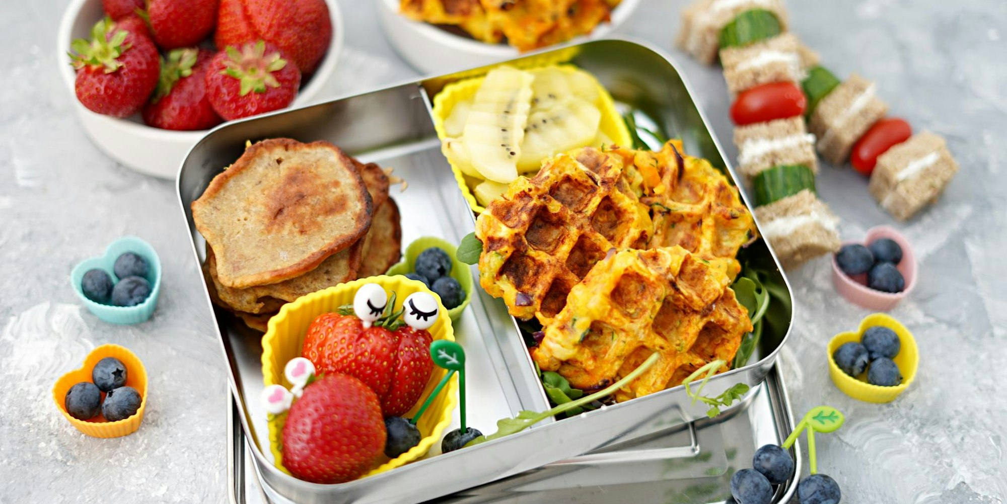 Pancakes Gemüsewaffeln