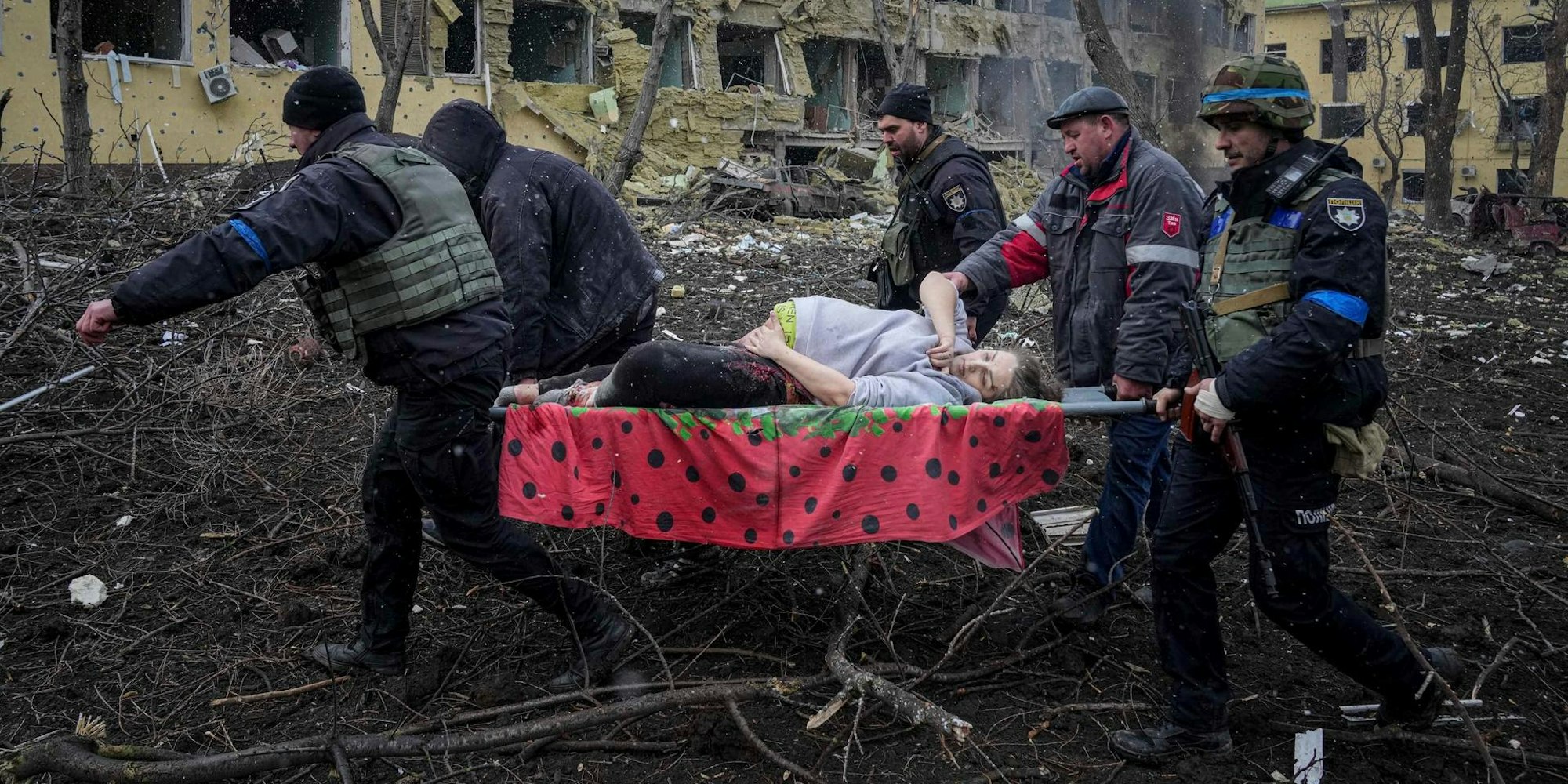 verletzte Schwangere Mariupol