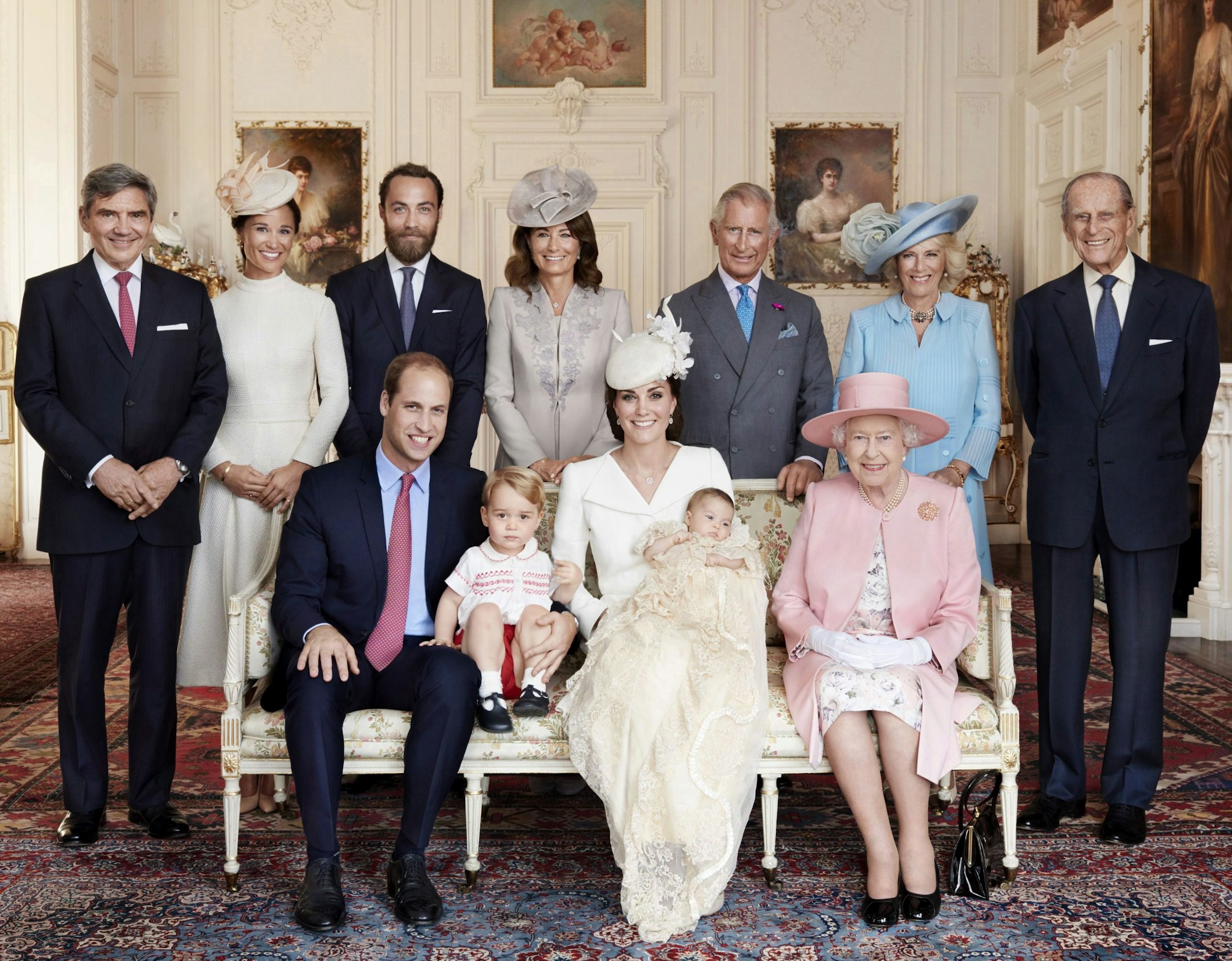 Familienbild mit George und Charlotte