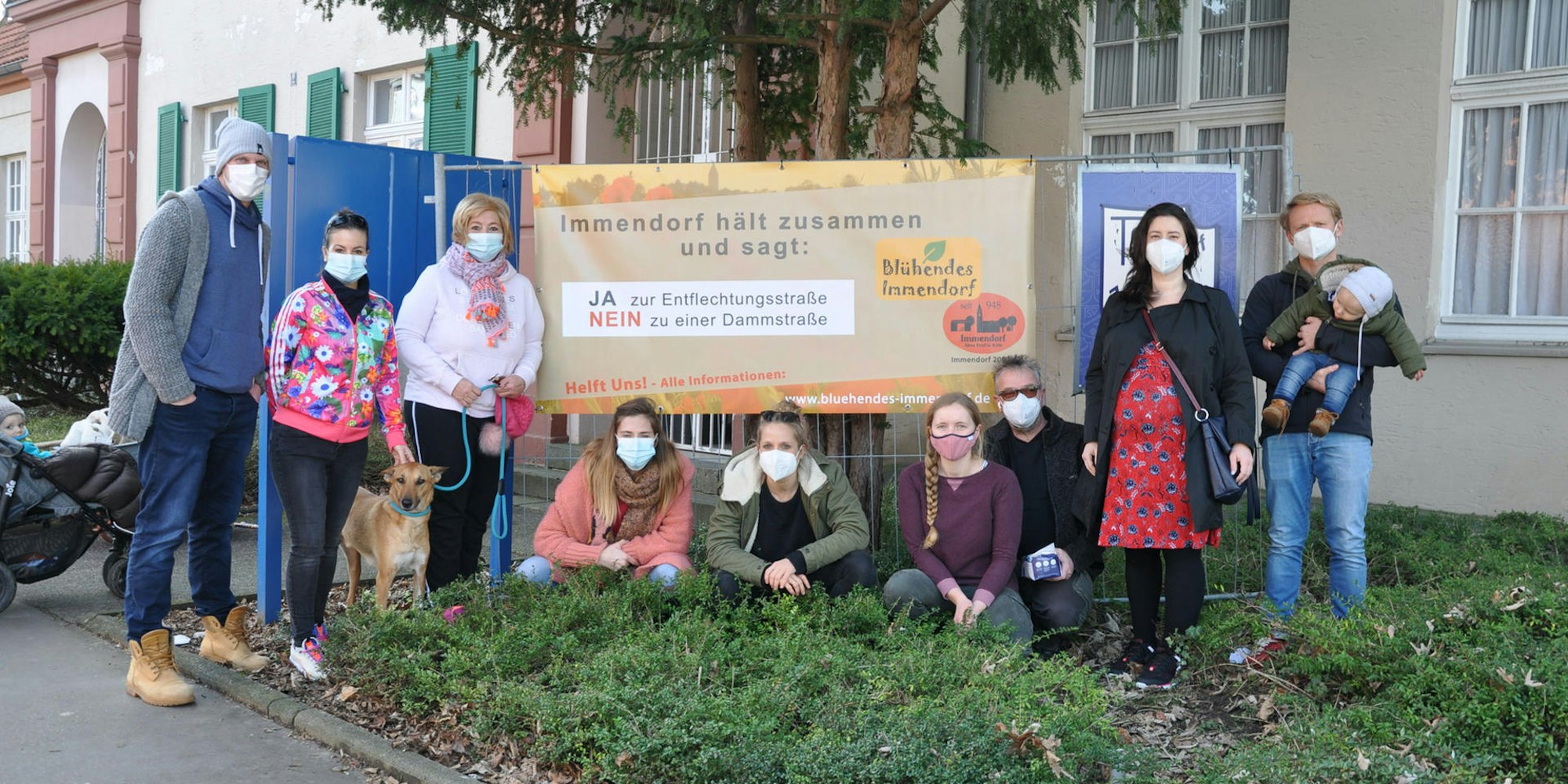 Immendorf_Banner zur Entflechtungsstraße