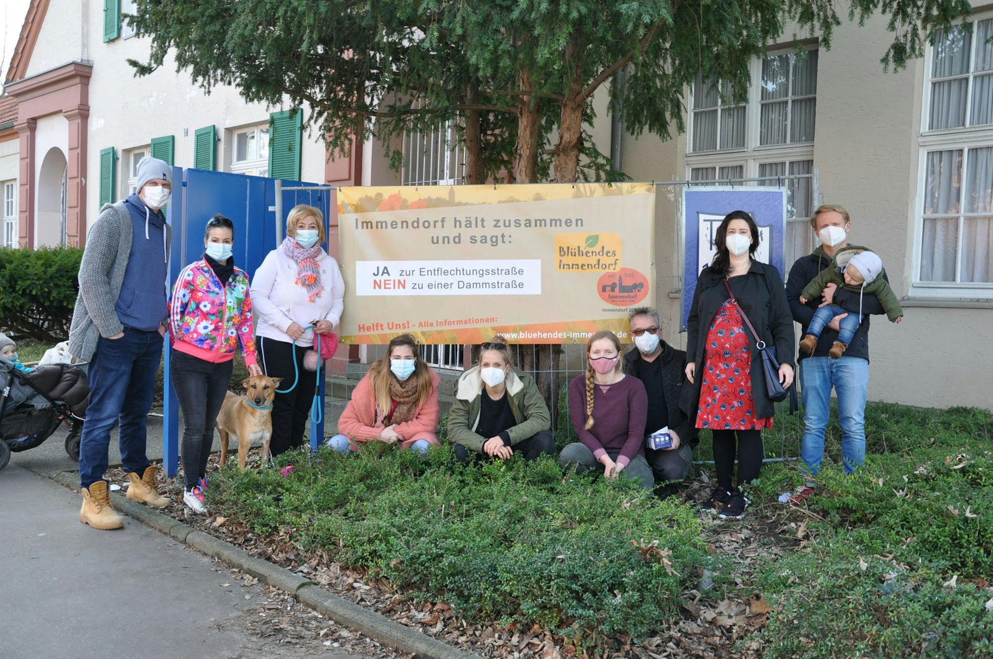 Immendorf_Banner zur Entflechtungsstraße