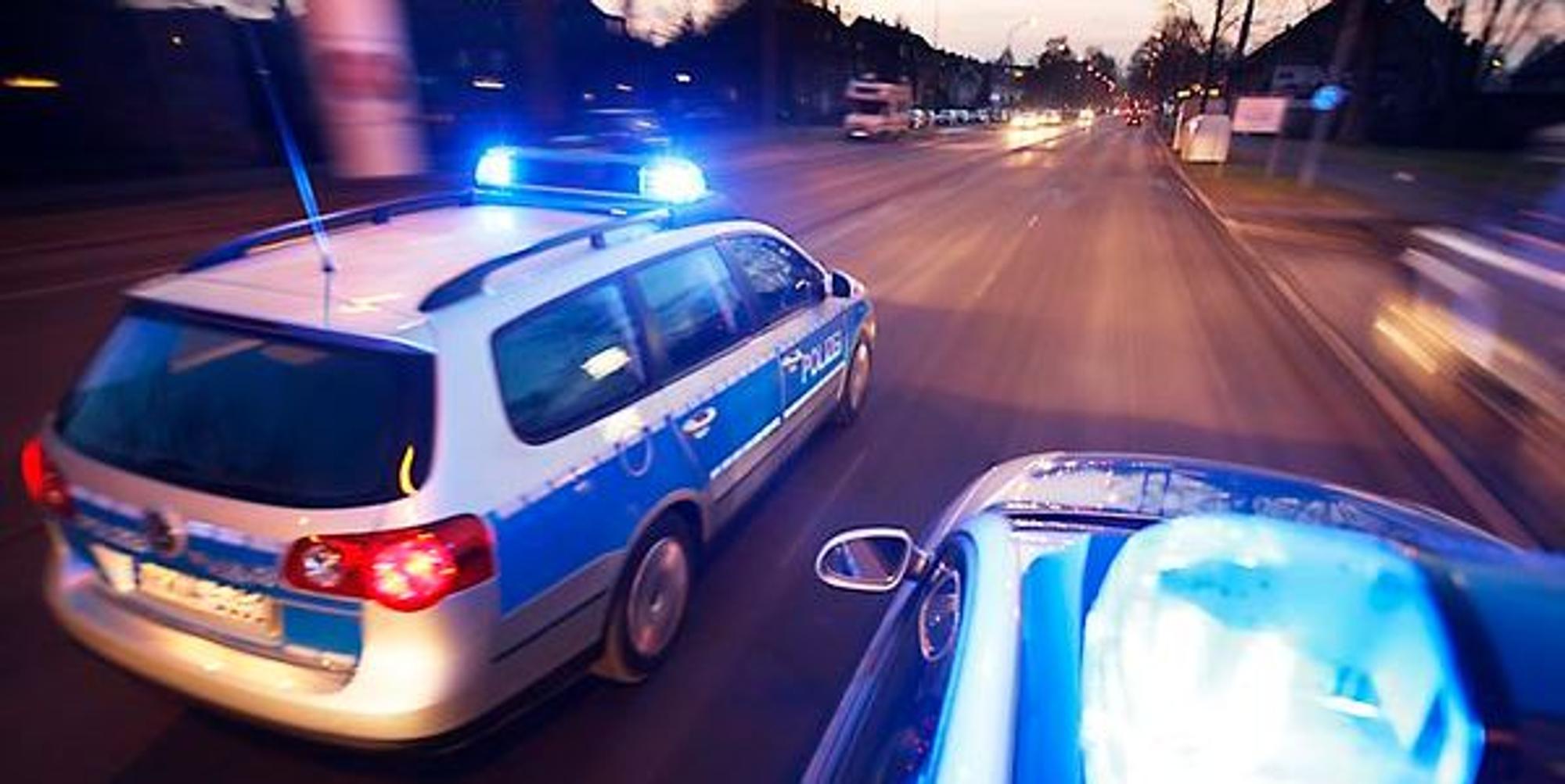 Polizeiautos Verfolgung