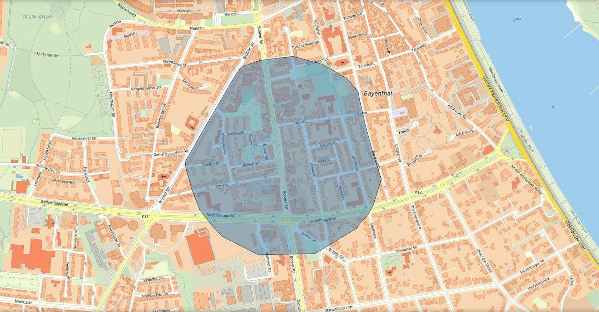 Ecakuierung Bayenthal