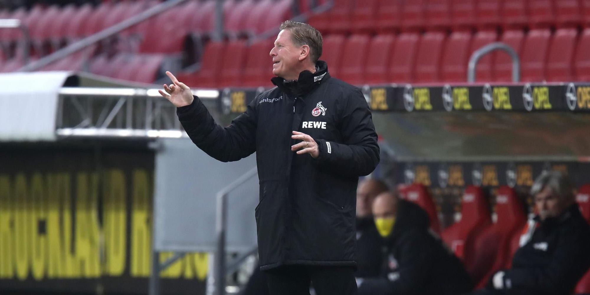 Gisdol beim Spiel gegen Mainz