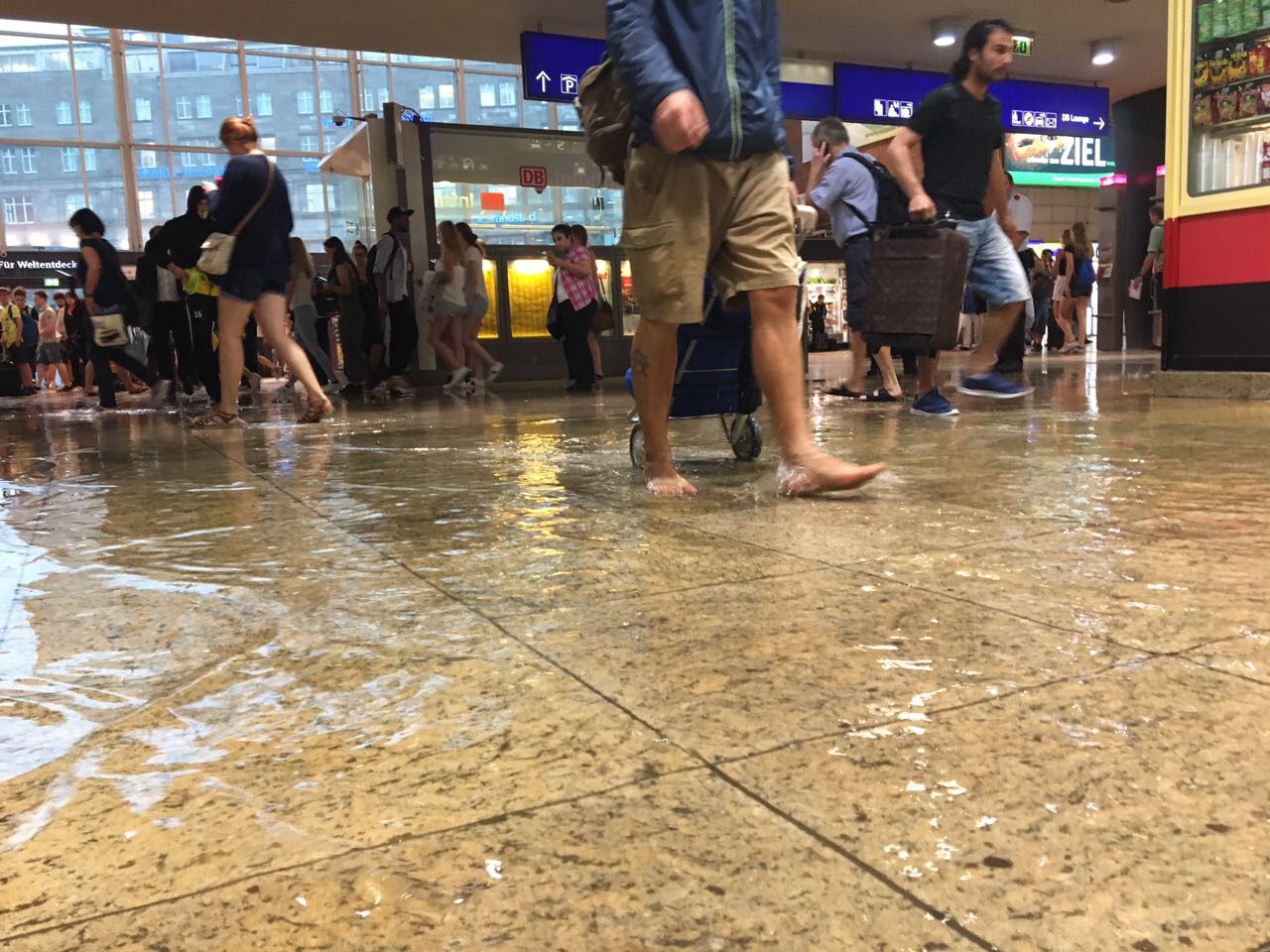 Wasser im Hbf