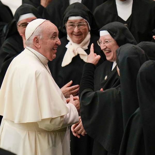 Papst und Nonnen
