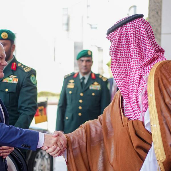 Scholz bin Salman dpa 240922