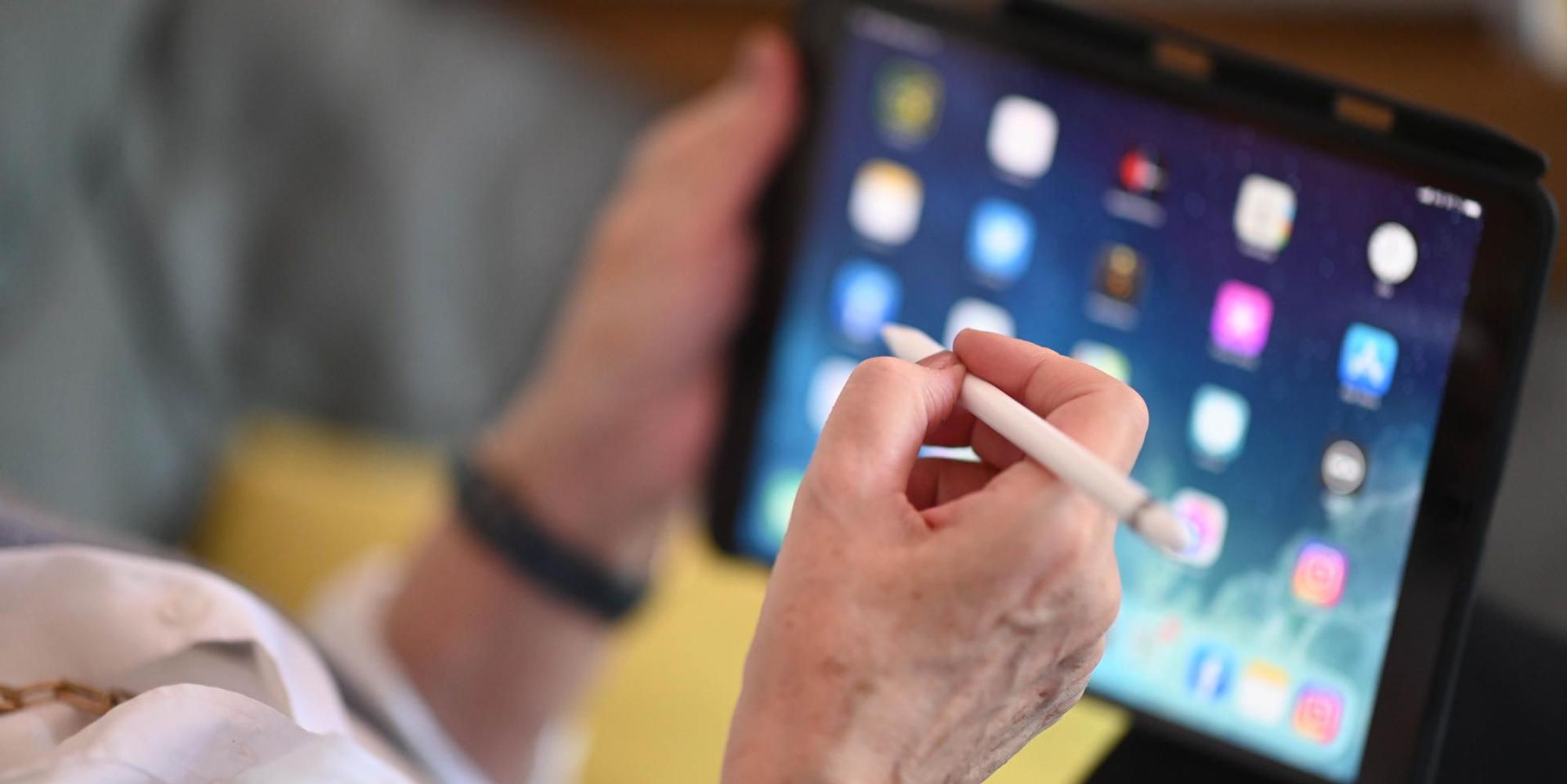 Seniorin iPad