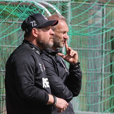 Baumgart beim Training